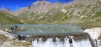 Lago alpino nel Parco des Ecrins, davanti alla Meije.
