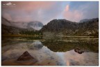 CLOUDY SUNRISE OVER THE LAC BLANC CLOUDY SUNRISE OVER THE LAC BLANC