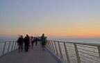 Uno scorcio del meraviglioso pontile sul mare di Lido di Camaiore, in un bel tramonto di fine estate