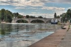 Il ponte Umberto I dai murazzi, Torino.