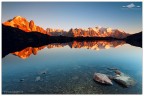 Dati di scatto: Nikon D300 - Sigma 10-20 a 13mm - f/11 - 0.8 sec - Lee Filter - Polarizzatore

Ecco la mia versione del riflesso sul lago Cheresys gi vista dall'amico Matteo Re che era al mio fianco al momento dello scatto ;)
Commenti e critiche ben accetti come sempre.
Un saluto