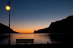 Uno di quei tanti bei tramonti invernali che si possono ammirare da Torbole sul Garda.