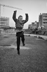 foto di mio figlio nella periferia di Roma in costruzione