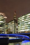 Vista dello Shard London Bridge ("la Scheggia"), il pi alto grattacielo d'Europa, progettato da Renzo Piano. Londra, quartiere Southwark.