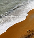 Walking on the beach