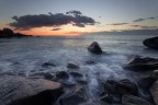 Canon 6D, Canon EF 17-40mm f/4.0 L USM, 4 sec f/16.0, ISO 100, treppiede. Lee GND 0.9+Lee ND 0.9

Alba a Pietragrande. Raggiungere il luogo mi ha spaccato la schiena, ma mi sono goduto un'alba in mezzo le onde.