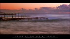 Color ef the sea at sunset