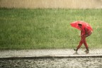 walking in the rain