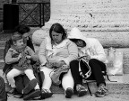 Riposo sotto il colonnato