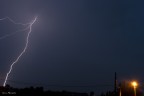 Uno dei tanti fulmini passati in cielo la mattina del 4 luglio 2013