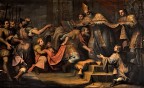 in HDR per far vedere colori e dettagli che altrimenti non si vedrebbero, come la testa del cane a sinistra in basso, o i dettagli dei vestiti delle persone del corteo. Tra l'altro l'affresco era a una decina di metri di altezza...