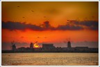Tramonto sulle saline