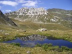 Pizzo Colombe (o Campanitt) visto dalla via di salita alla Bassa di Sou, Ticino - CH