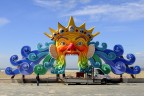 Scatto eseguito a Viareggio lungo la passeggiata dopo che  terminato il carnevale