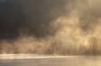Incendio sul fiume
