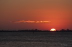 Tramonto del 26 ottobre a Chioggia, nella parte meridionale della laguna di Venezia