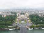 Dall'alto della Torre Eiffel in una giornata molto nuvolosa e piovosa (Lumix FZ1)