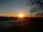 Foto scattata alle prime luci dell'alba e sul lago c'era un fittissima nebbai, diradata con il primo caldo. Un bel modo per svegliarsi...