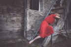 the woman in red