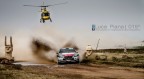 WRC tappa del campionato mondiale in Sardegna nelle spiagge del Sinis nell'Oristanese. Le macchine passano attraverso le riproduzioni delle teste dei Giganti di Mont'e Prama sculture dell'et nuragica.