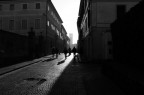 Castelfranco Veneto in controluce - Street BN 
La strada che porta al Duomo