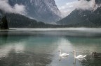 Lago di Dobbiaco, ore 7,00 di una mattina di agosto