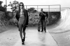 Foto un poco improvvisata con uno skater poco propenso ad aiutarmi  (ho fatto solo tre tentativi ed in questo guardava da un'altra parte). Ho inserito la versione in bianco e nero perch mi piace come risaltano maggiormente i graffiti e le ombre.
Mi piacerebbe sapere come avrei potuto migliorarla.
