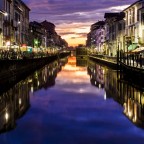 Il naviglio grande di Milano luned sera