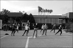 Majorettes all'area di servizio