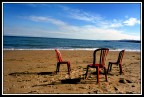 three chairs alone
