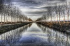 Vista del Canale Cavour nei pressi di Novara