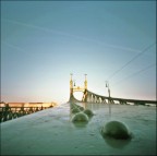 Turul and rivets on the Liberty bridge ;/) pinhole in Budape