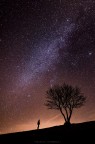 Walking under stars