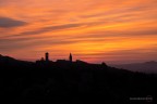 tramonto sui campanili tramonto sui campanili