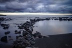 Black Sand beach nell'isola di Hawaii.