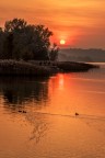tramonto a Pusiano