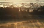 Alba e foschia