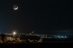 Congiunzione Luna-Venere sulla torre "Semaforo di Belvedere (SR)
Scatto singolo 
Come sempre saranno graditissime le vostre opinioni