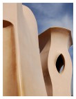 Ancora sulla terrazza della Pedrera. Sono rimasto veramente incantato dalle insolite forme e colori.