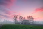 Sunset on countryside