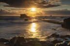 Al tramonto.