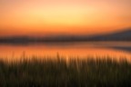 tramonto sul lago