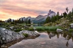 Alba al lago Federa