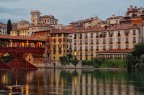 Il Brenta di sera  a Bassano del Grappa