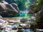 Fiume renara nei presso della frazione guadine di Massa