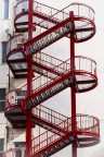 Scale di emergenza di un ospedale (Loreto Mare) di Napoli.