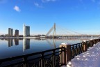 la street lungo il fiume Daugava - Riga Latvia