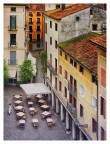 Vista dalla terrazza della Basilica Palladiana. Vicenza, aprile 2025