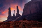 Stati Uniti d'America, montagne al tramonto
