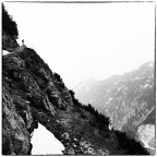 Lungo il sentiero CAI 300 della Val Canale al Monte Pasubio. Alla quota di  circa 1800m. Aprile 2026